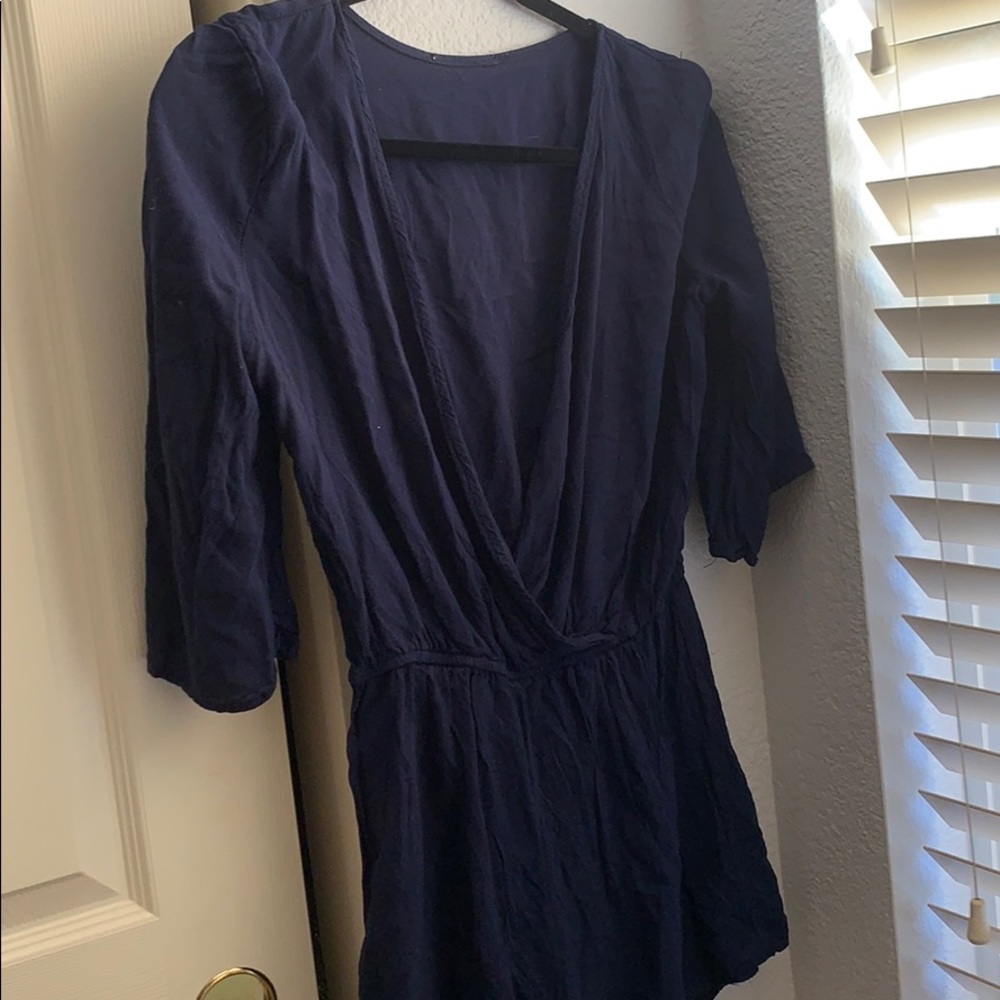 Navy blue romper